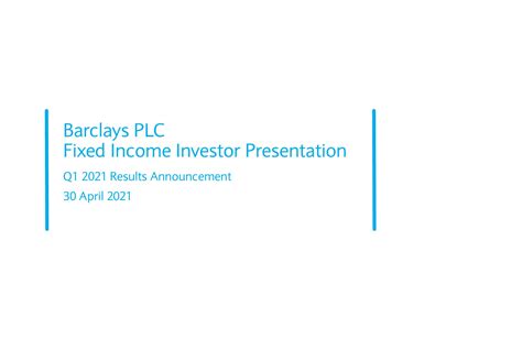 barclays q1 2021 results|Barclays PLC.